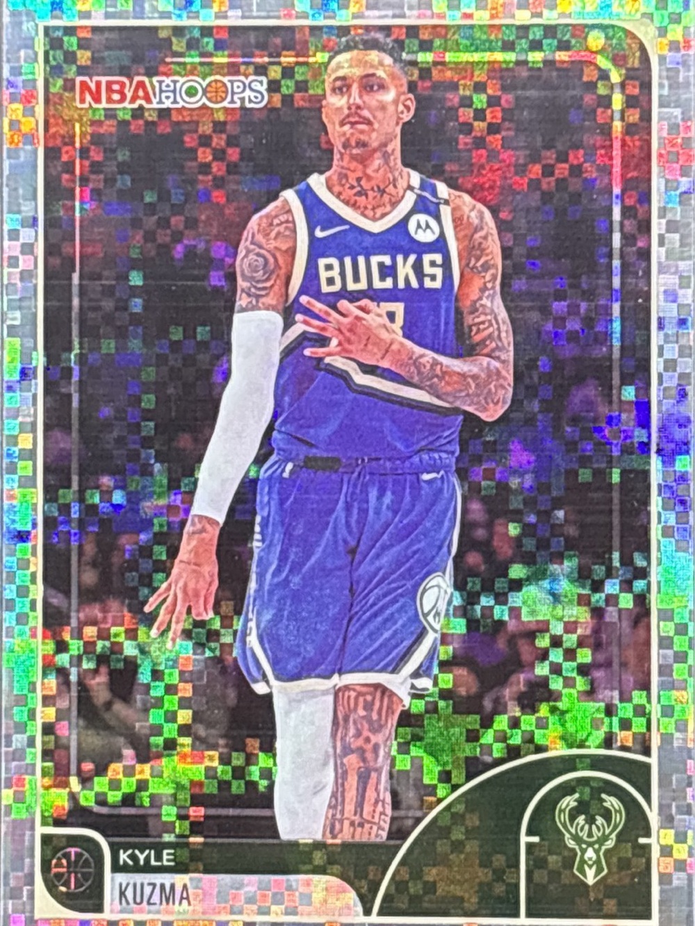 Topps NBA Hoops Kyle Kuzma Purple Holo Prizm Basketball Trading Card